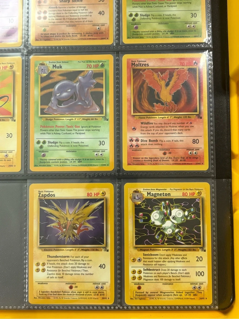 Pokemon Vintage Fossil 8 Card Lot Collection